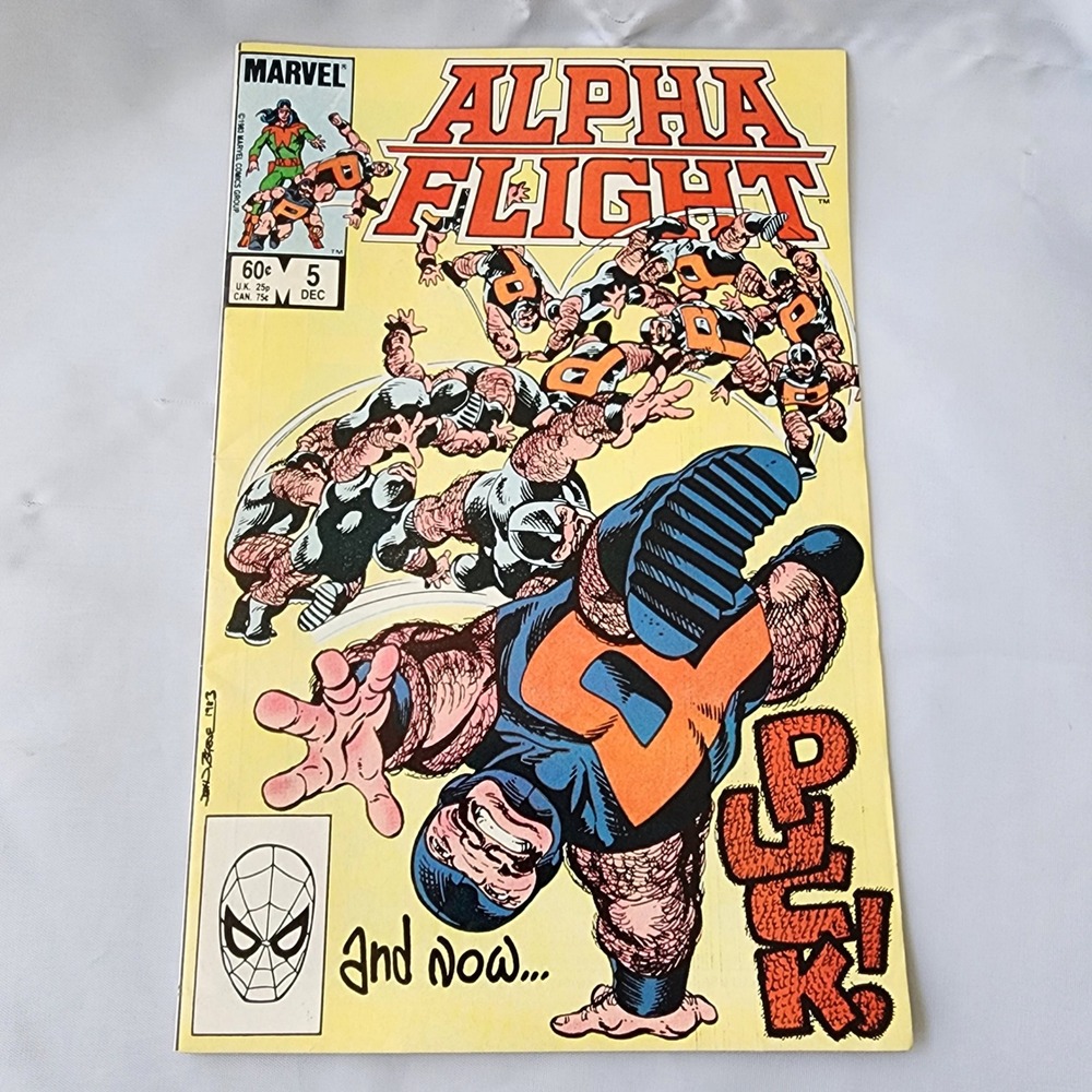 Marvel Alpha Flight #5 Comic Book December 1983 Puck Q-Bert Advertisement